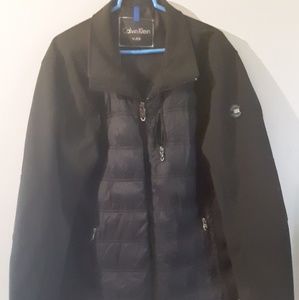 Men’s XL Black Calvin Klein Zip Up Nylon Jacket